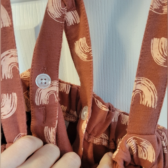 Toddler Girl Rainbow Suspender Skirts 4T - Picture 2 of 3